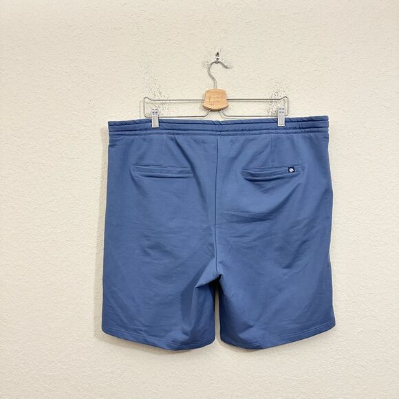 STONE ROSE Fleece Knit Shorts Blue Drawstring Waist Performance NWT - Picture 2 of 10